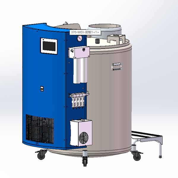 Integrated fully automatic liquid nitrogen biological tank